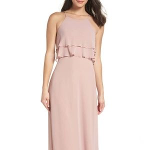 Jenny Yoo Charlie Ruffle Chiffon - Whipped Apricot